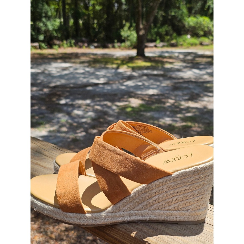 J.Crew Womens Espadrille Wedge Sandals Crisscross BQ431 Size 9 - Picture 3 of 6